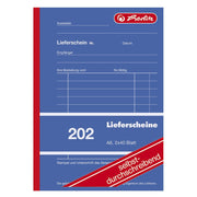 herlitz Formularbuch Lieferschein mit Empfangsschein DIN A6 2x 40 Seiten