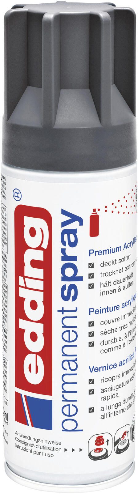 edding Acrylspray Sprühfarbe anthrazit matt