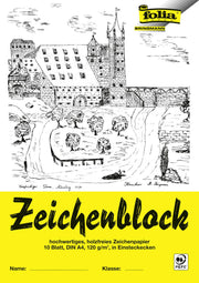 folia Zeichenblock DIN A4 10 Blatt