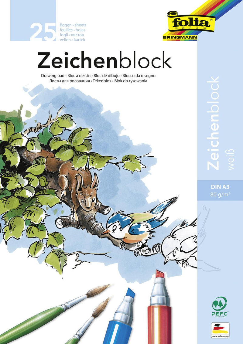 folia Malblock DIN A3 25 Blatt