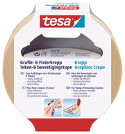 tesa Kreppband 19 mm x 25 m beige