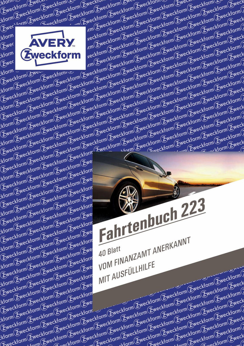 AVERY Zweckform Fahrtenbuch, Pkw mit Jahresabrechnung Formularbuch + GRATIS 1 St.