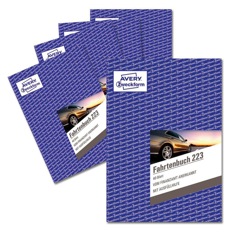 AVERY Zweckform Fahrtenbuch, Pkw mit Jahresabrechnung Formularbuch + GRATIS 1 St.
