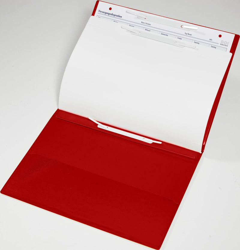 BOI DOKUTECH Patienten-Dokumentationsmappe für DIN A4 quer rot