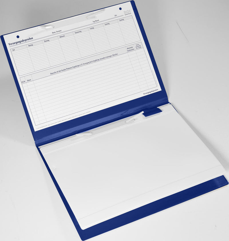 BOI DOKUTECH Patienten-Dokumentationsmappe für DIN A4 quer blau