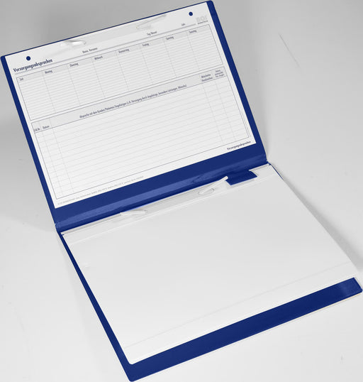 BOI DOKUTECH Patienten-Dokumentationsmappe für DIN A4 quer blau