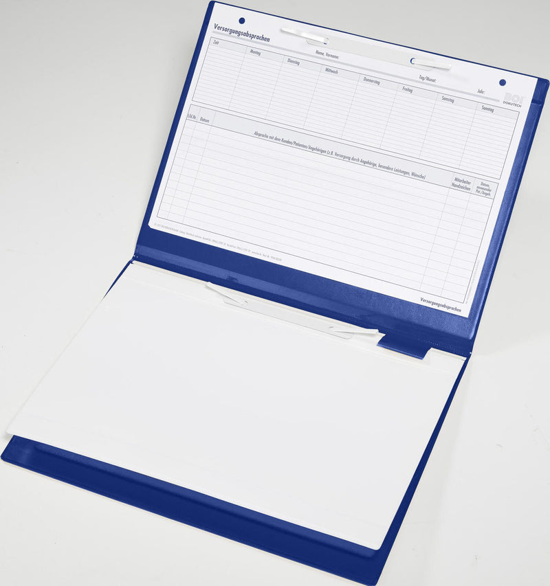 BOI DOKUTECH Patienten-Dokumentationsmappe für DIN A4 quer blau