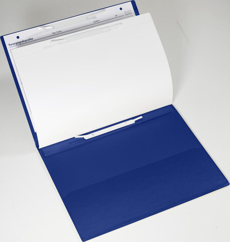 BOI DOKUTECH Patienten-Dokumentationsmappe für DIN A4 quer blau