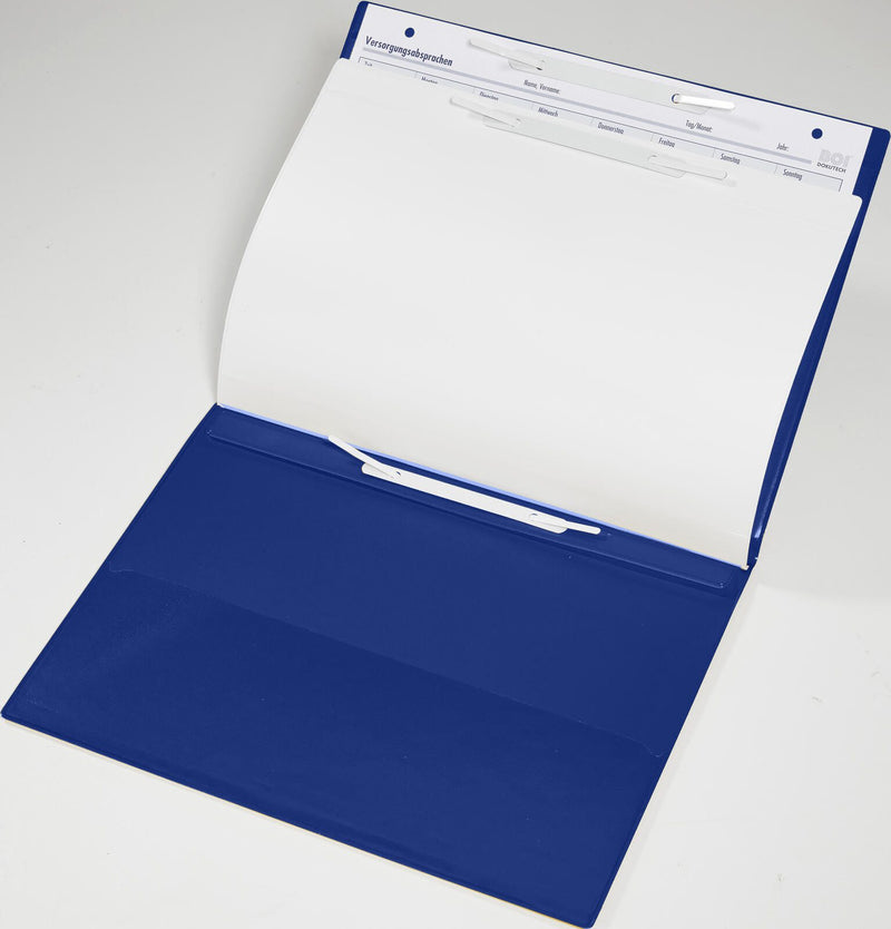 BOI DOKUTECH Patienten-Dokumentationsmappe für DIN A4 quer blau