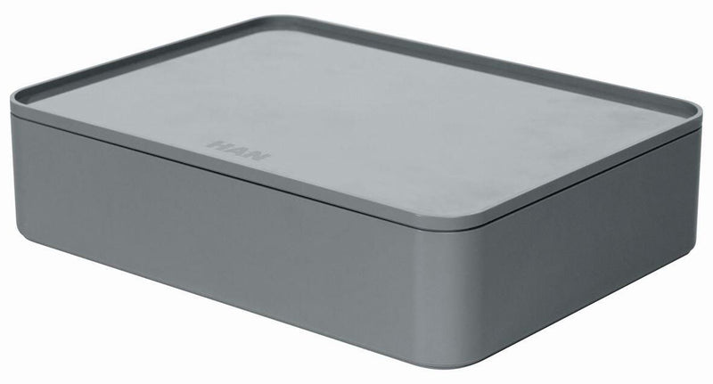 HAN Aufbewahrungsbox 26,0 x 19,5 x 6,8 cm grau