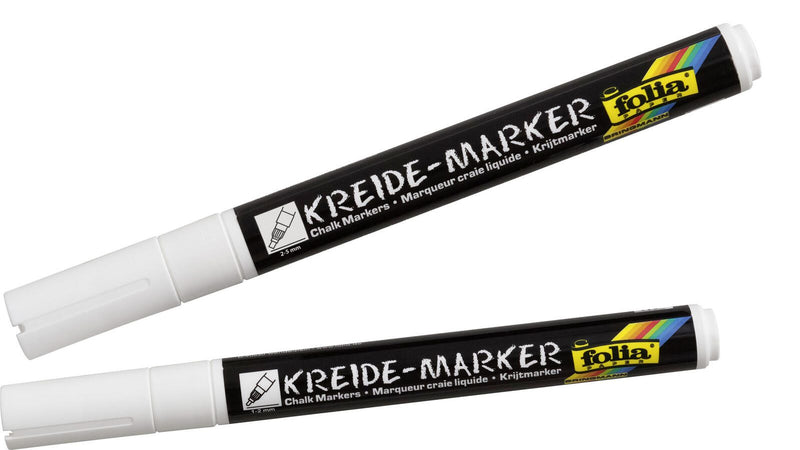 folia Kreidemarker-Set 1.0 - 5.0 mm Weiß
