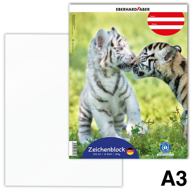 EBERHARD FABER Zeichenblock DIN A3 10 Blatt
