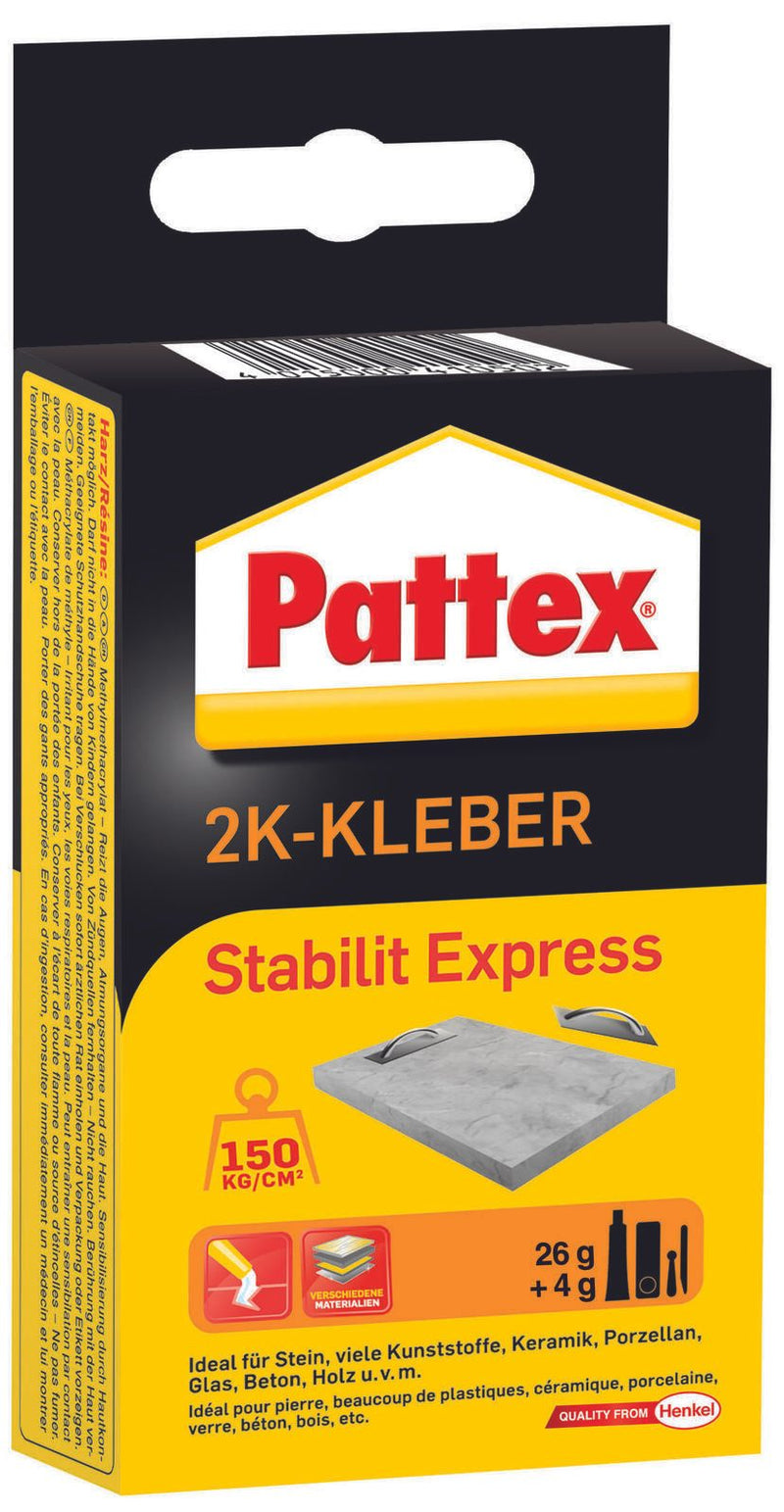 Pattex 2 Komponenten-Kleber Harz 26,0 g, Härtepulver 4,0 g
