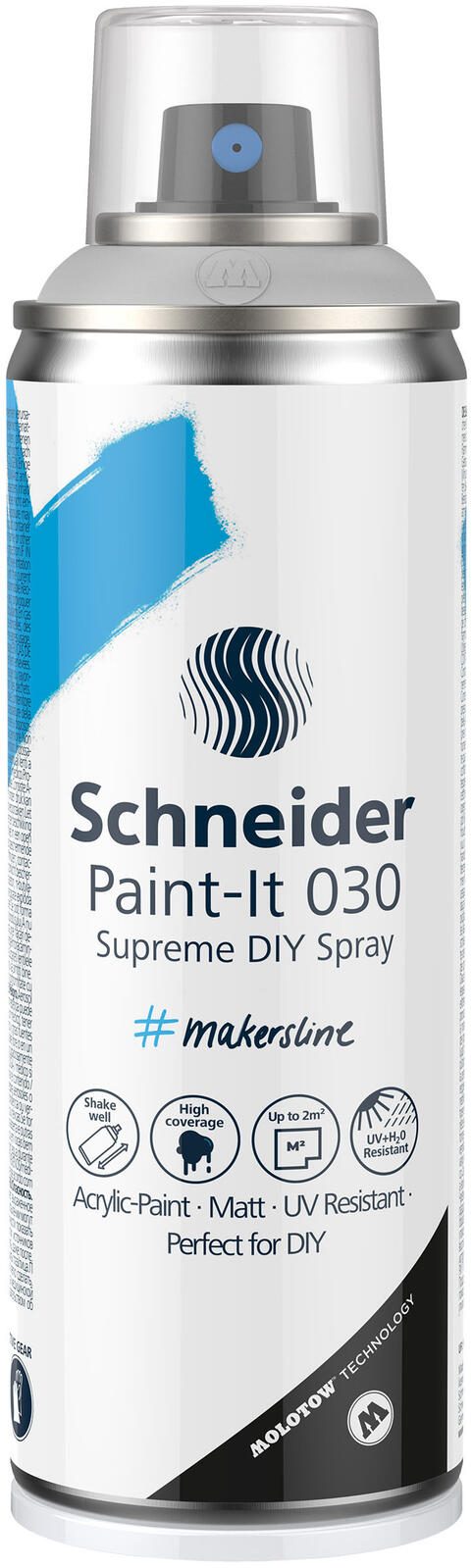 Schneider Acrylspray Sprühfarbe universal grau