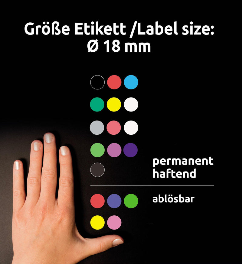 AVERY Zweckform Klebepunkte Ø 18,0 mm grau