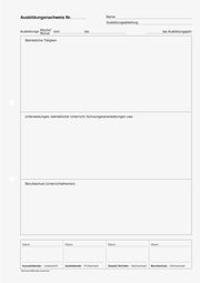BRUNNEN Formularbuch Ausbildungsnachweis, wöchentliche/monatliche Eintragungen DIN A4 1x 28 Seiten
