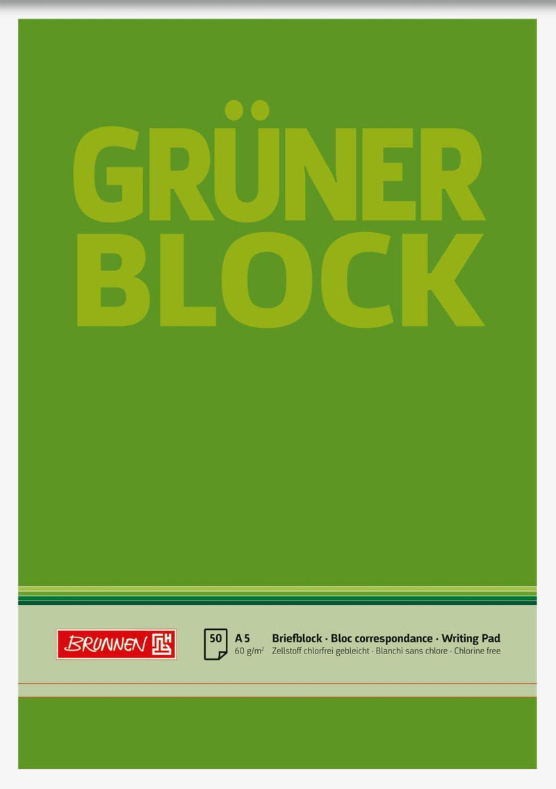 BRUNNEN Briefblöcke DIN A5 blanko