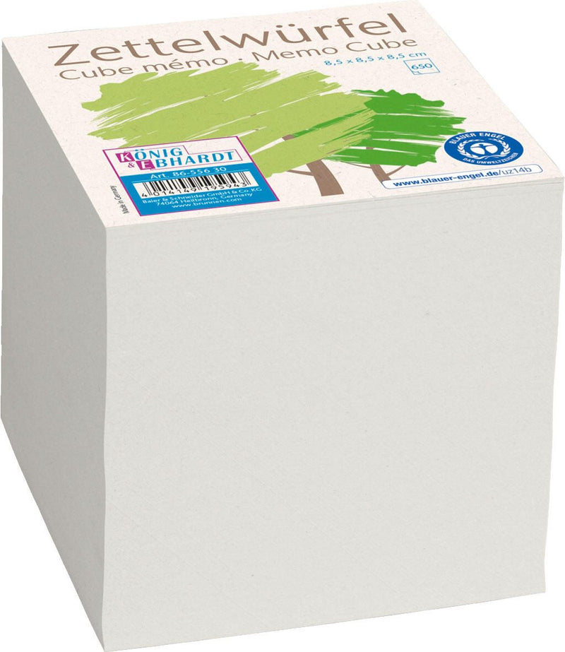 KÖNIG & EBHARDT Notizzettel geleimt 8.5 cm x 8.5 cm grau