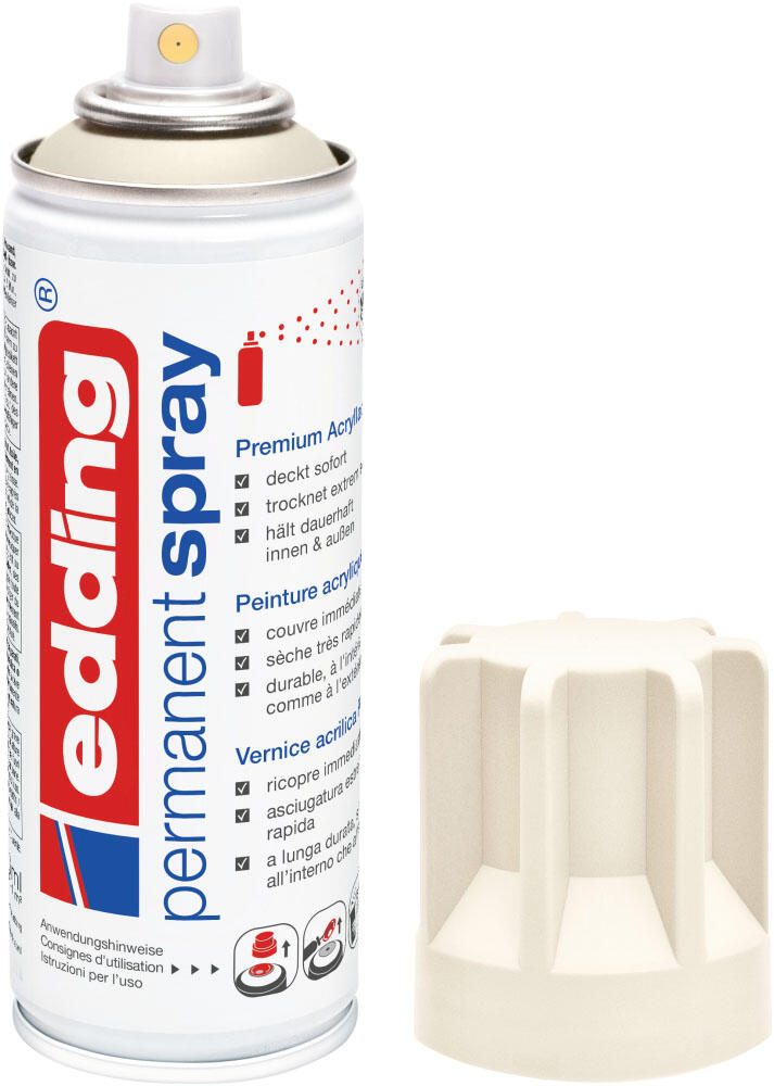 edding Acrylspray Sprühfarbe cremeweiß matt