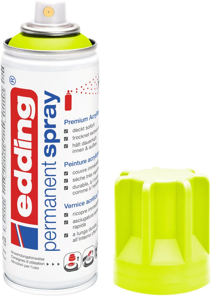 edding Acrylspray Sprühfarbe neongelb matt