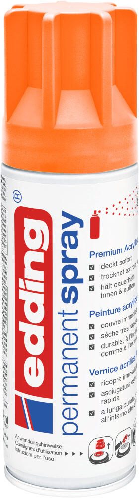 edding Acrylspray Sprühfarbe neonorange matt