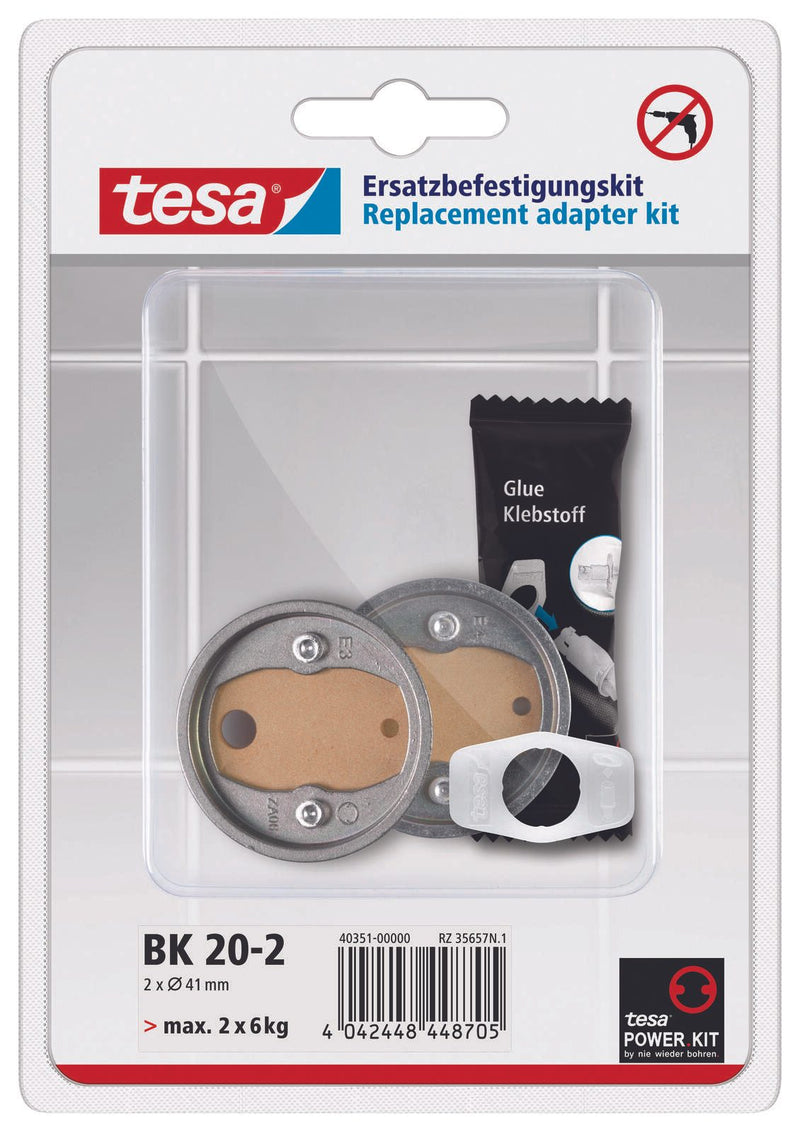 tesa Montagekleber 2x Adapter, 1x Klebstoff-Applikator, 1x aufsteckbare Dosierhilfe