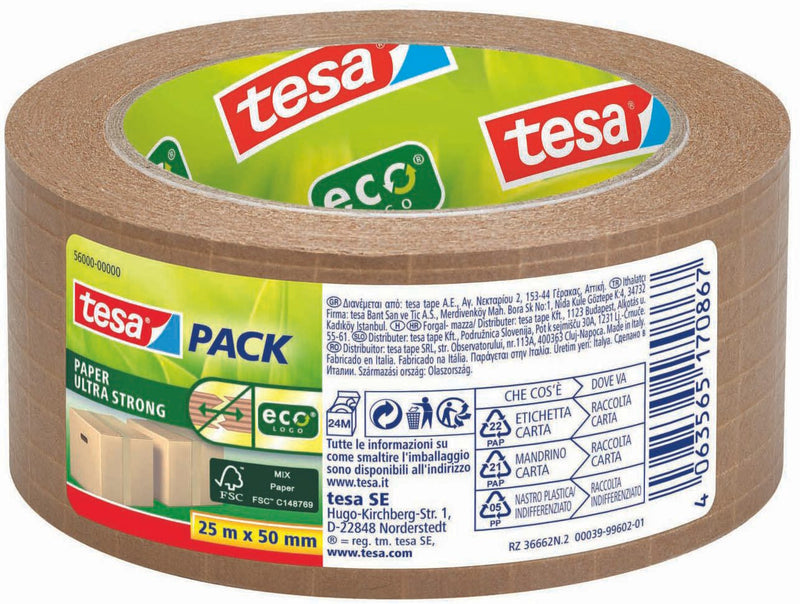 tesa Packband 50 mm x 25 m braun
