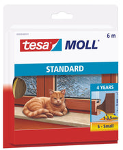 tesa Dichtungsbänder tesamoll I-Profil 9 mm x 6 m braun