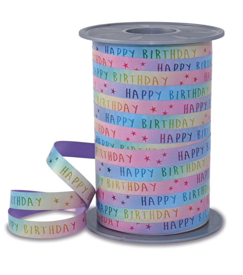 PRÄSENT Geschenkbänder 10 mm x 200 m Regenbogen