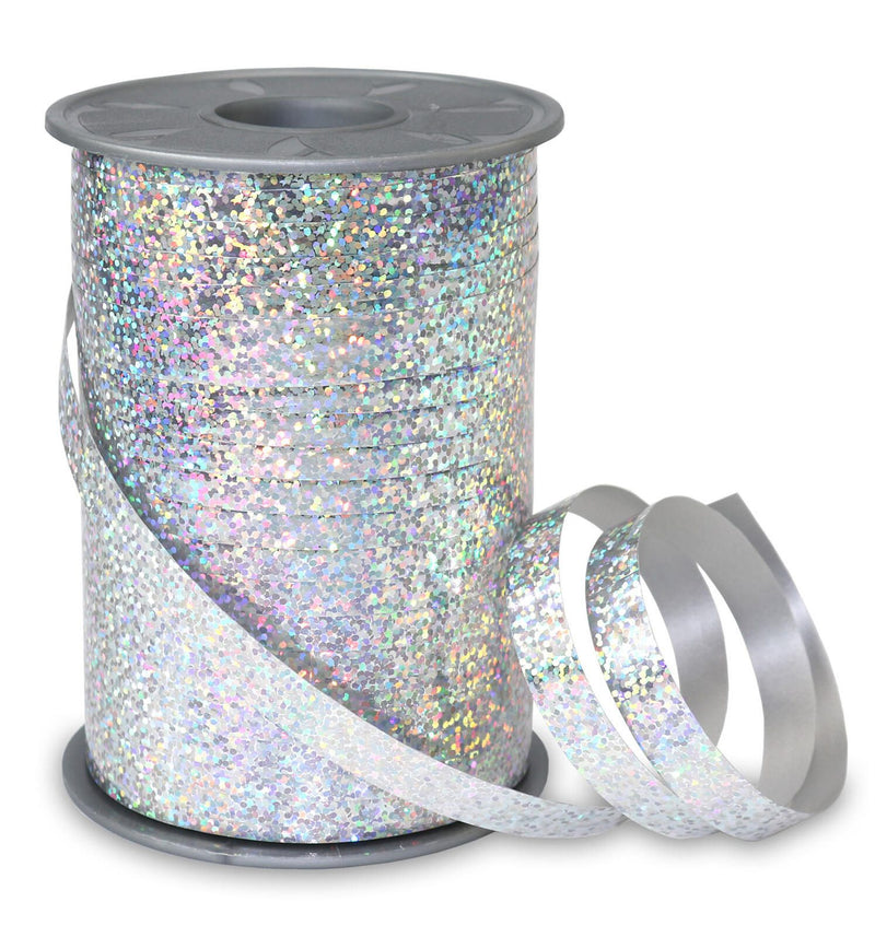 PRÄSENT Geschenkband Holly 10 mm x 200 m silber