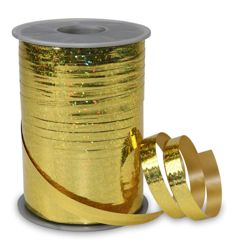 PRÄSENT Geschenkband Holly 10 mm x 200 m gold
