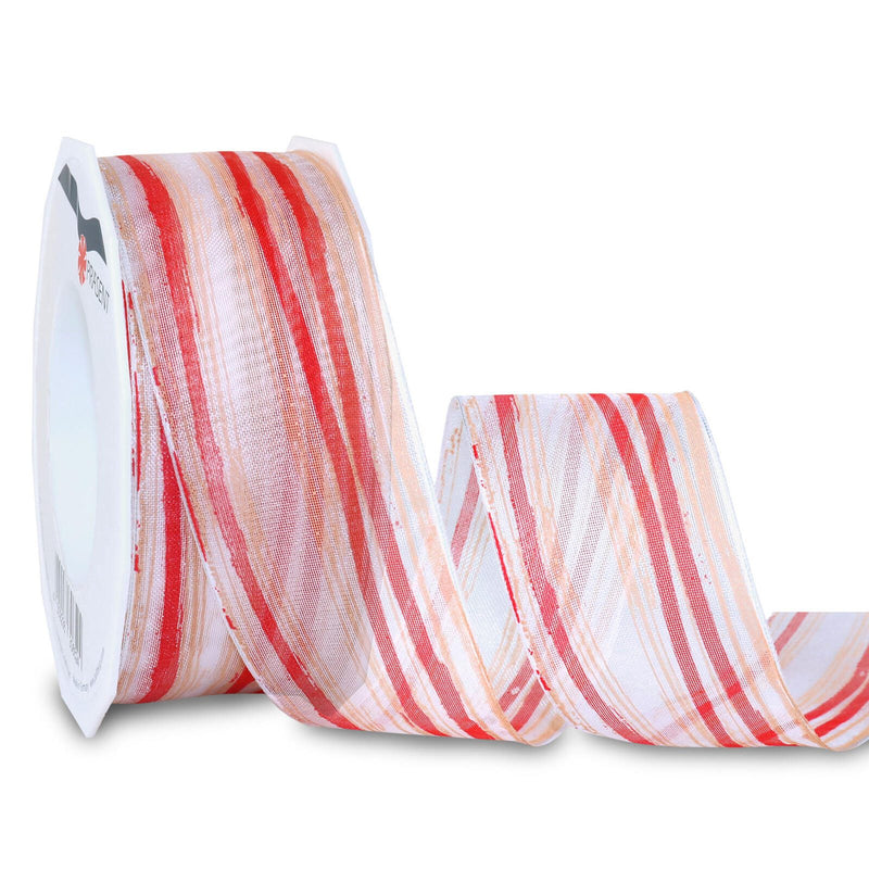 PRÄSENT Geschenkband Borneo 40 mm x 20 m rot