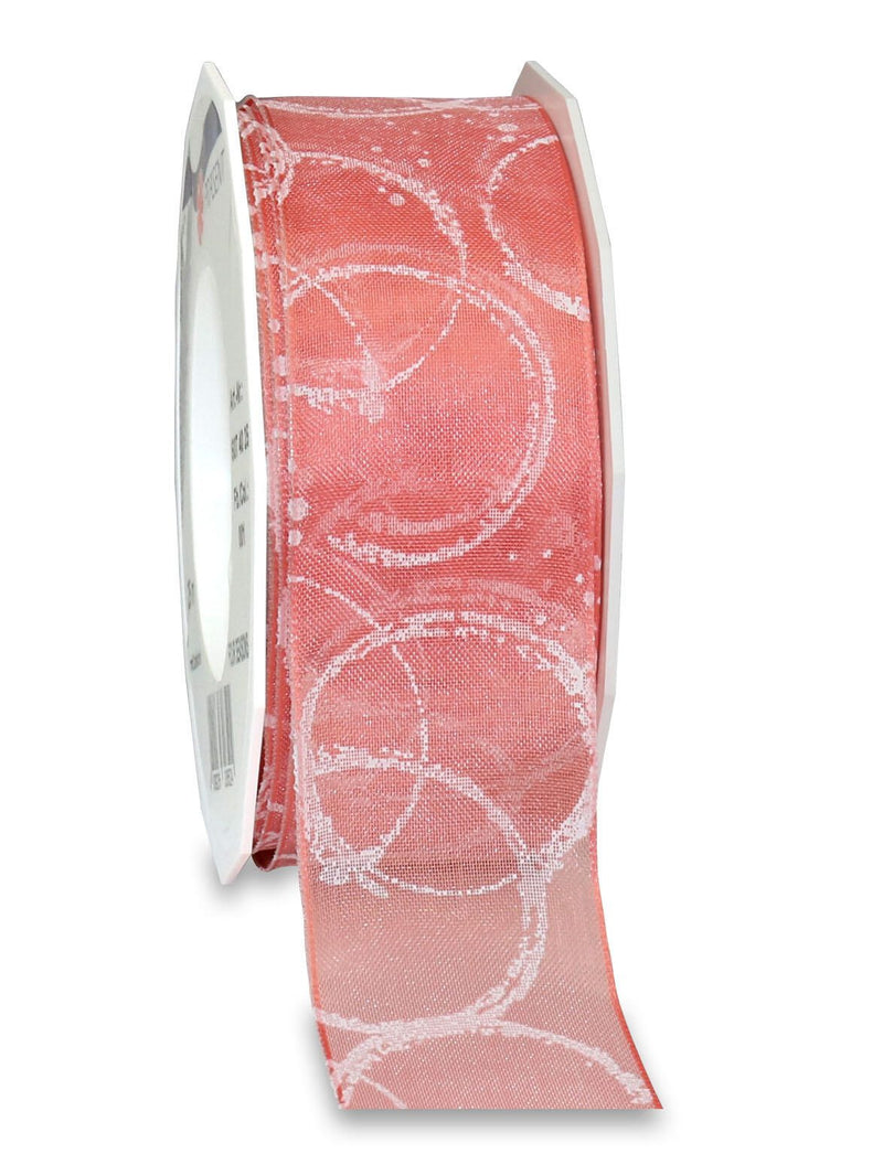 PRÄSENT Geschenkband Namur 40 mm x 20 m coral