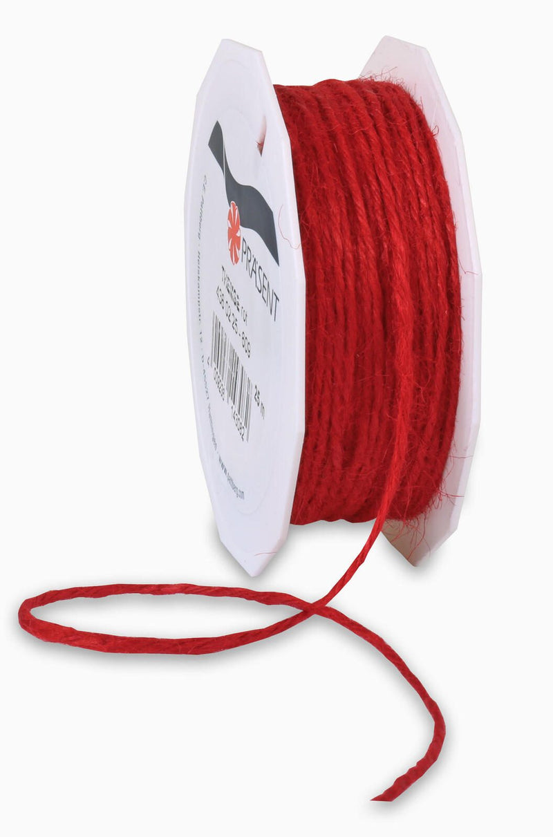 PRÄSENT Kordeln 2 mm x 25 m rot