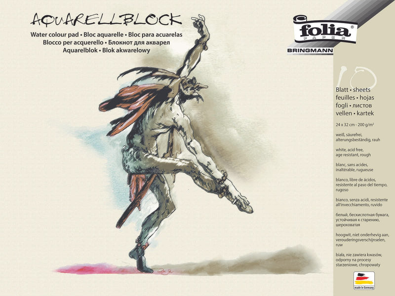 folia Aquarellblock 10 Blatt