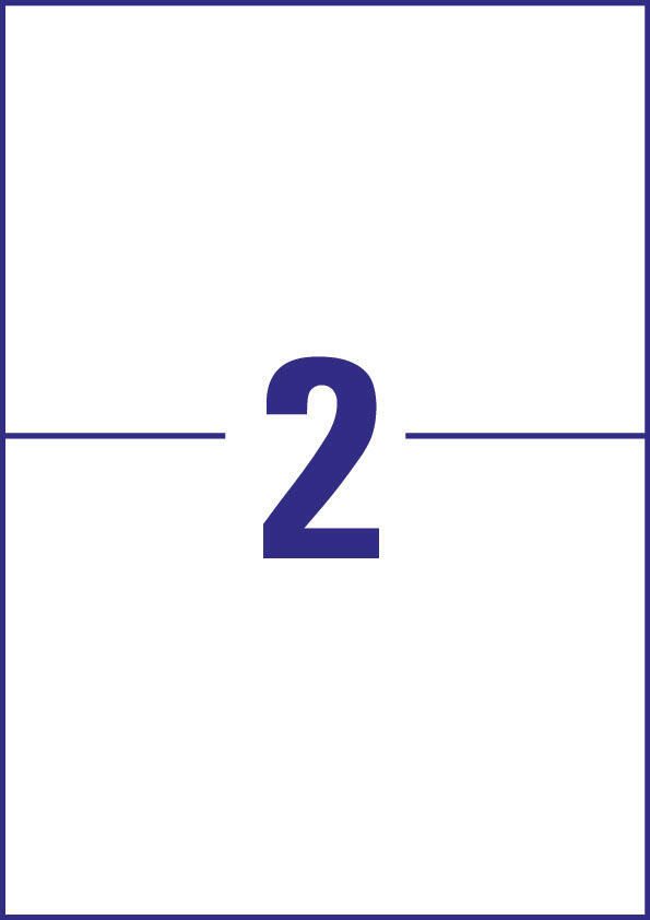 AVERY Zweckform Etiketten 6604 weiß 210,0 x 148,0 mm