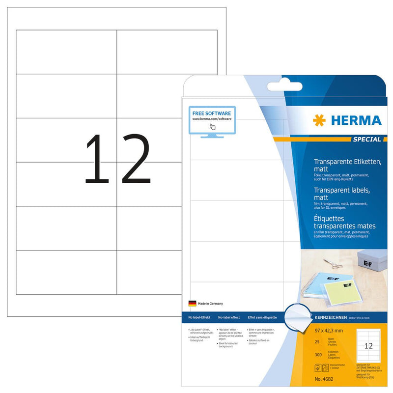 HERMA Folienetiketten 97,0 x 42,3 mm