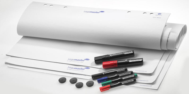 Legamaster Flipchart Zubehör-Set STARTER Kit blanko 65,0 x 98,0 cm, 20 Blatt, 1 Set