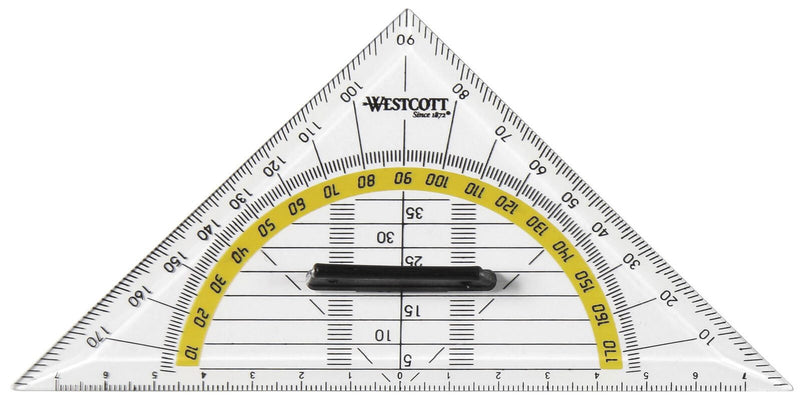WESTCOTT Geometrie-Dreieck mit Griff 16,0 cm