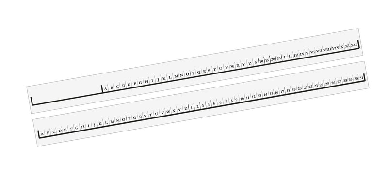 Exacompta Organisationsstreifen für Hängeregister 14,7 x 4,4 cm