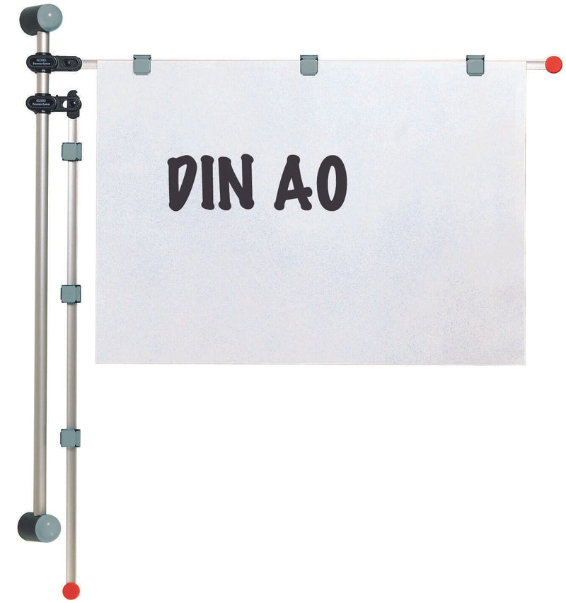 MAUL Planhalter 132 cm Wandmontage silber