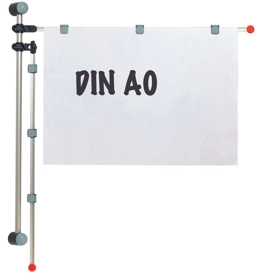 MAUL Planhalter 132 cm Wandmontage silber