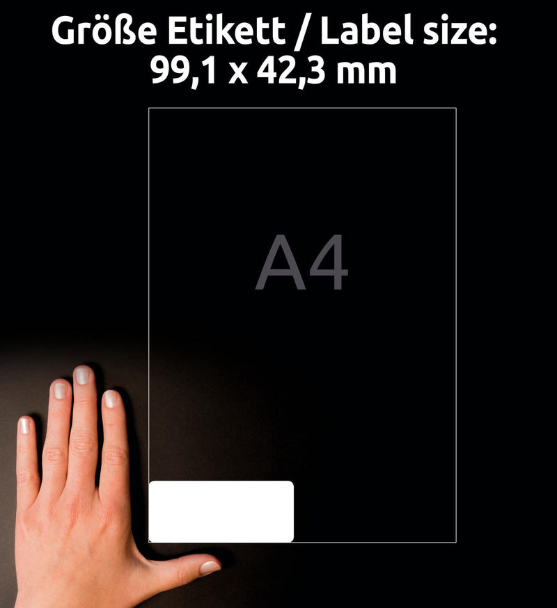 AVERY Zweckform resistente Folienetiketten 99,1 x 42,3 mm
