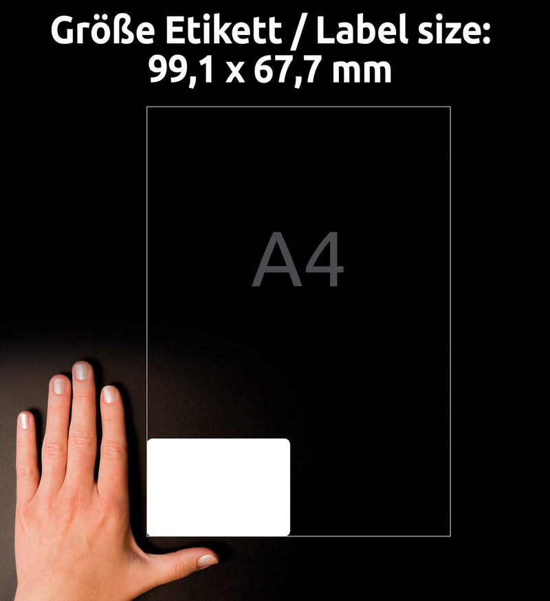 AVERY Zweckform resistente Folienetiketten 99,1 x 67,7 mm