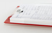 EICHNER Auftragstaschen rot für EICHNER Einstecktafel