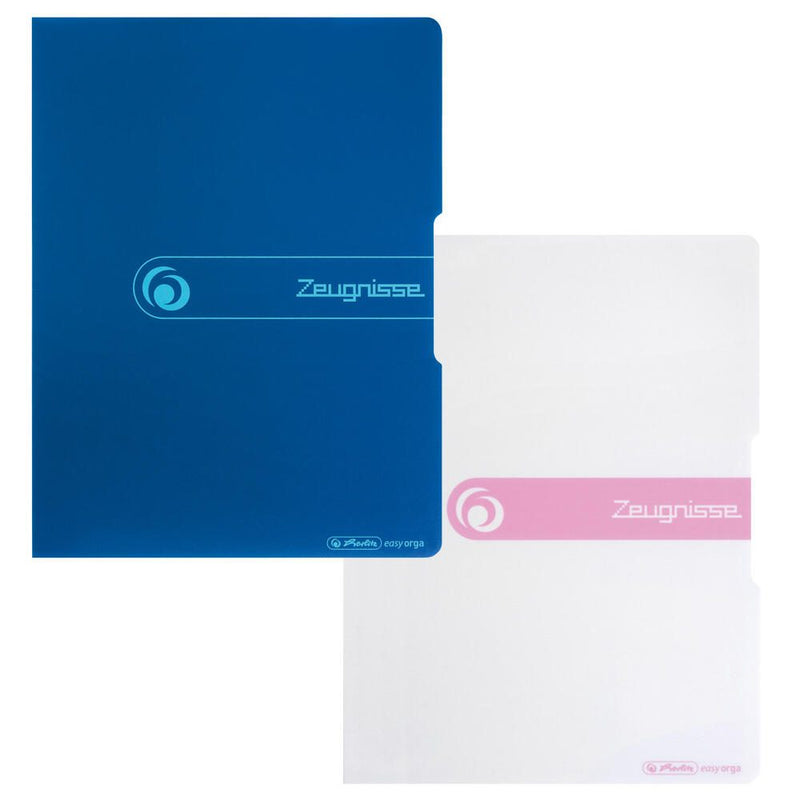 herlitz Zeugnismappe DIN A4 blau