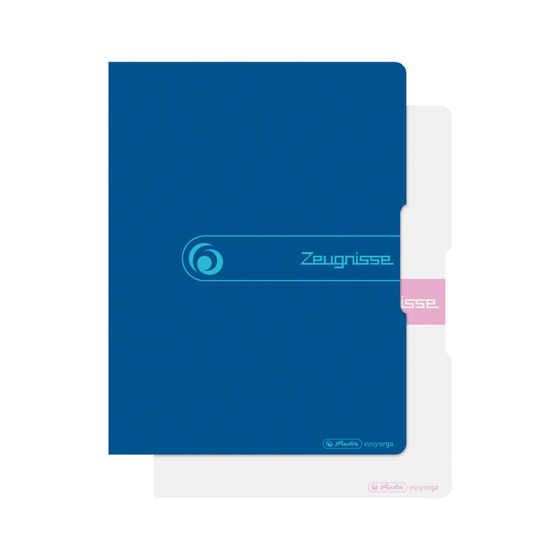 herlitz Zeugnismappe DIN A4 blau