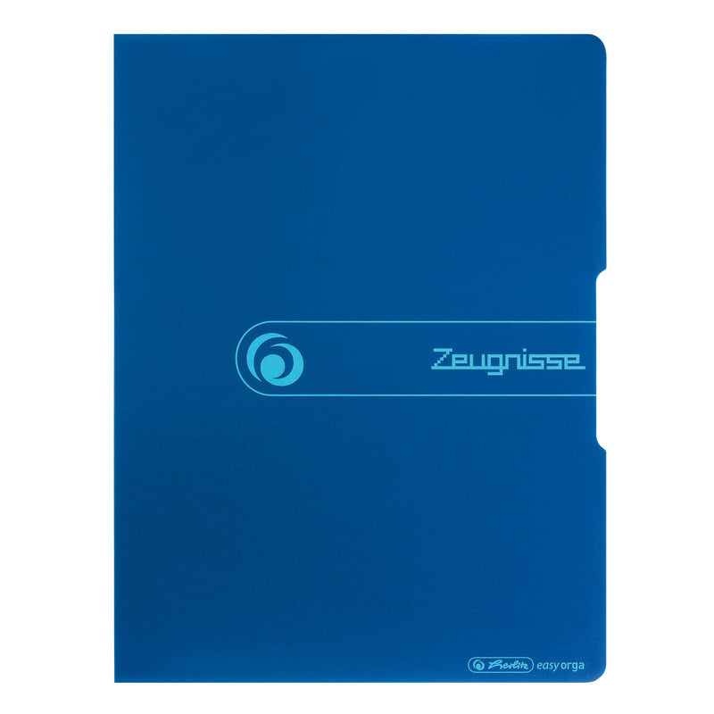 herlitz Zeugnismappe DIN A4 blau