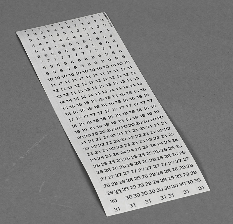 FRANKEN Datumsstreifen transparent für Jahresplaner