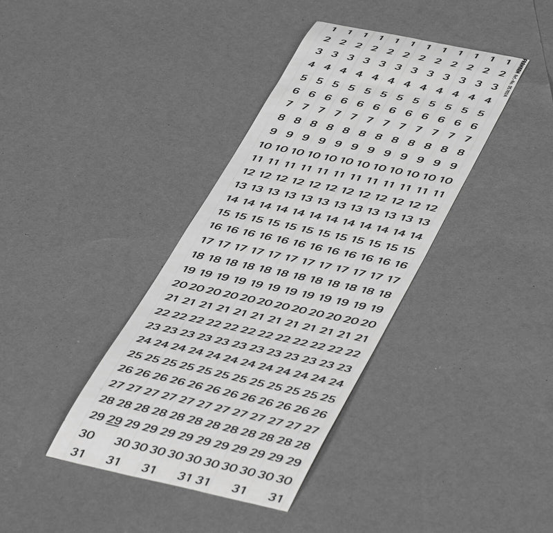 FRANKEN Datumsstreifen transparent für Jahresplaner